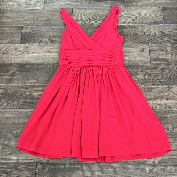 Temperley London Red Silk Cocktail Dress - Picture 2 of 6